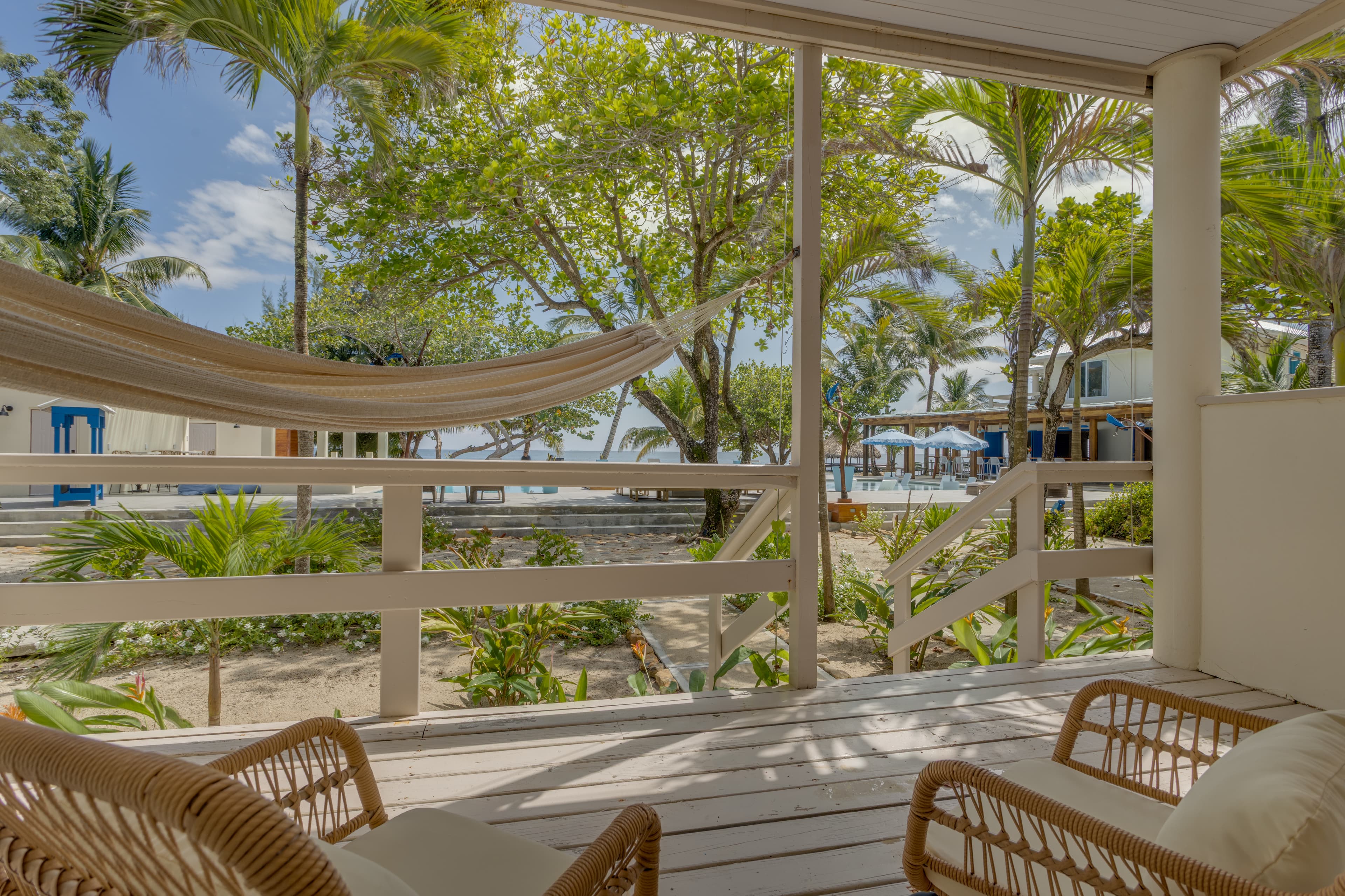 Wake up to sunrise and sea or pool swims