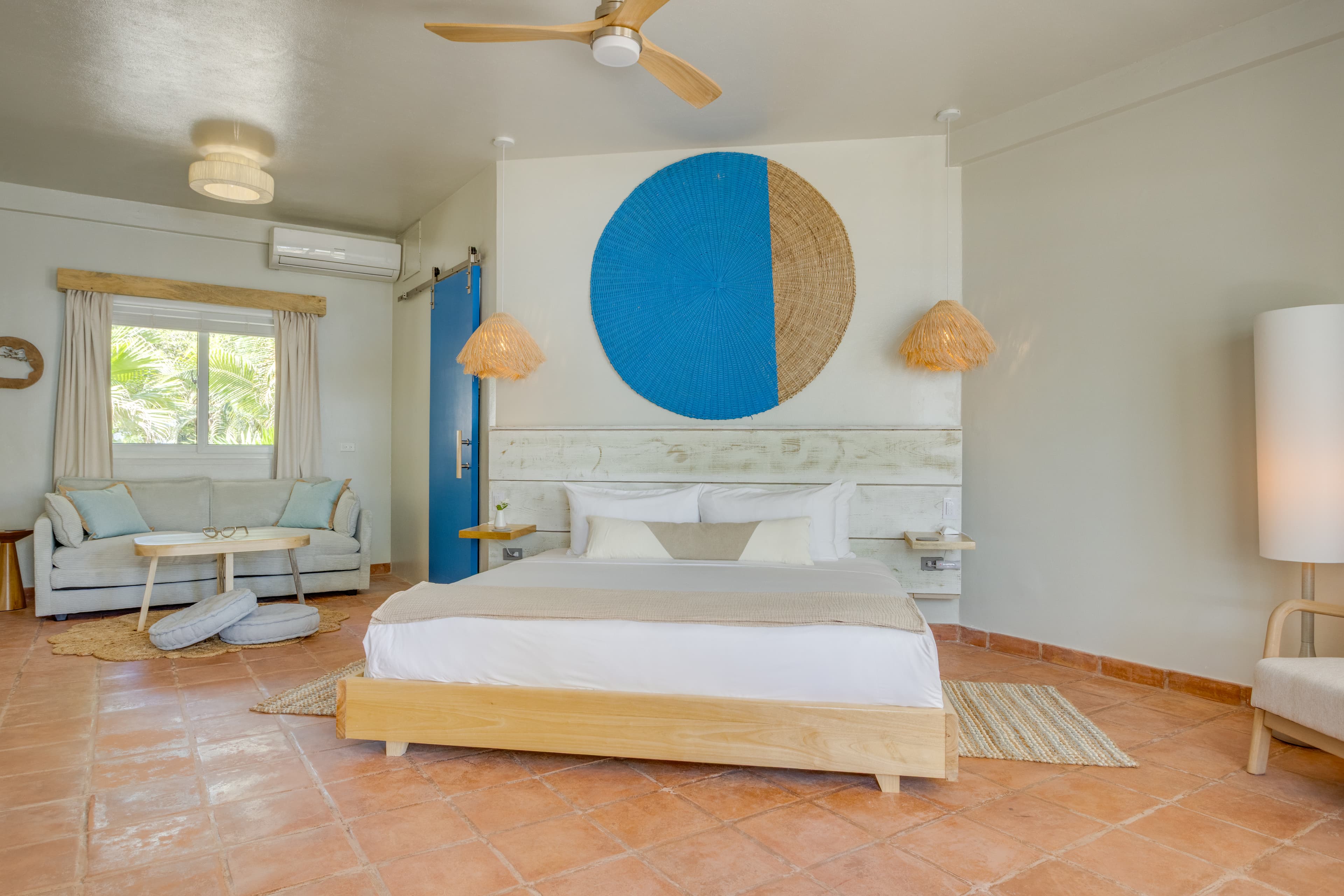 King bed with premium crisp linens and divinely deep mattress