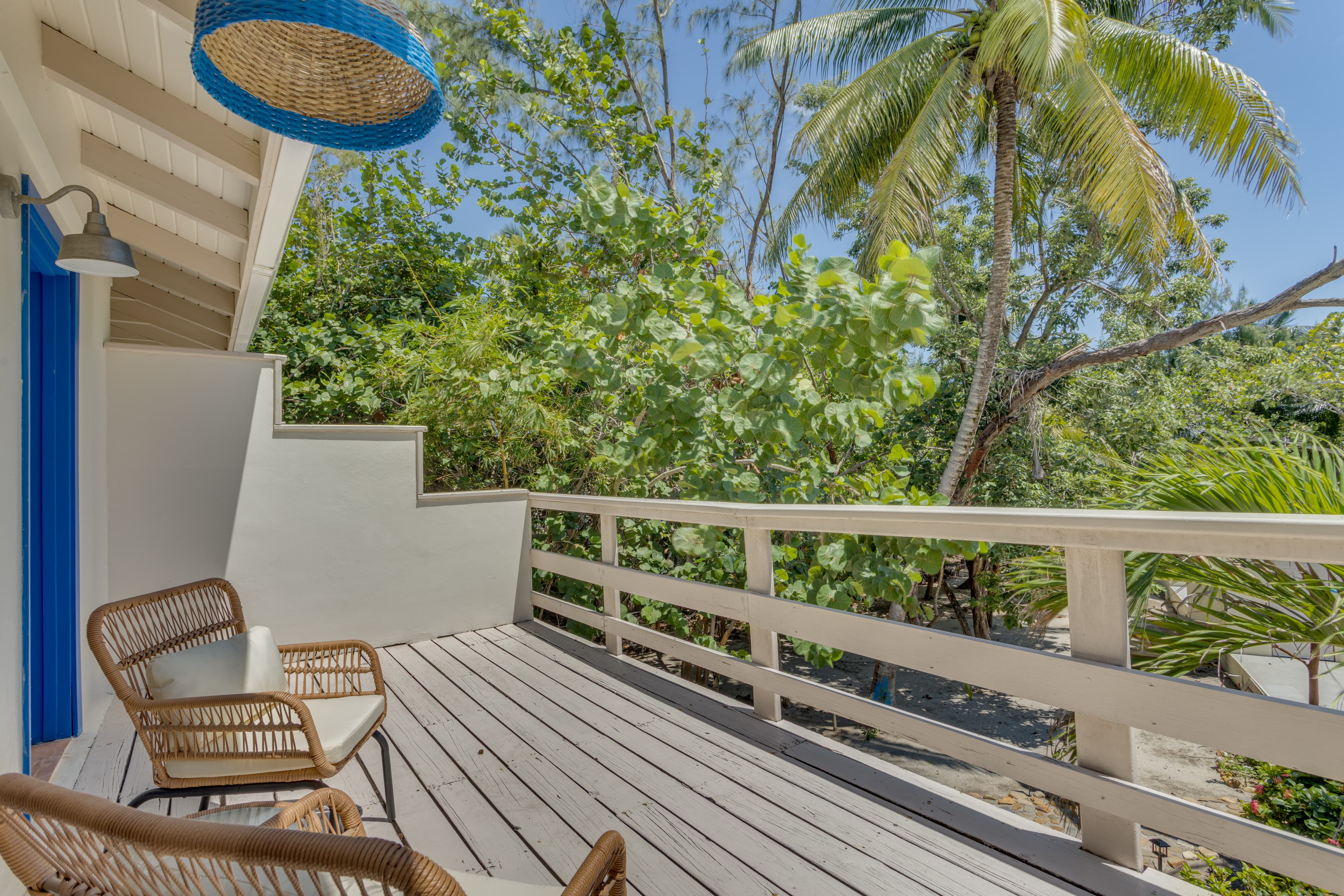 Wake up to sunrise and swimming in the Caribbean Sea or pool below