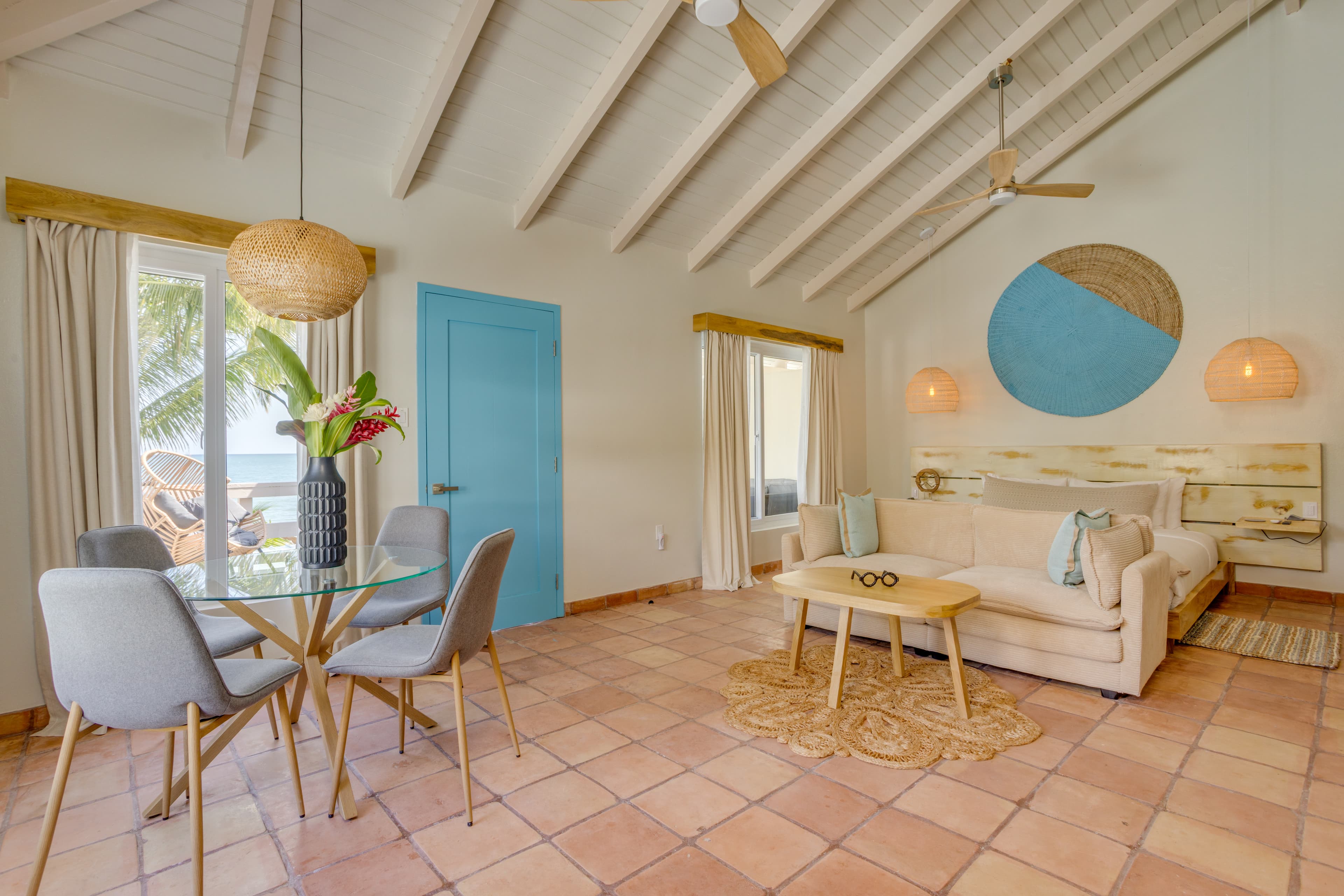 The super spacious living and sleeping area