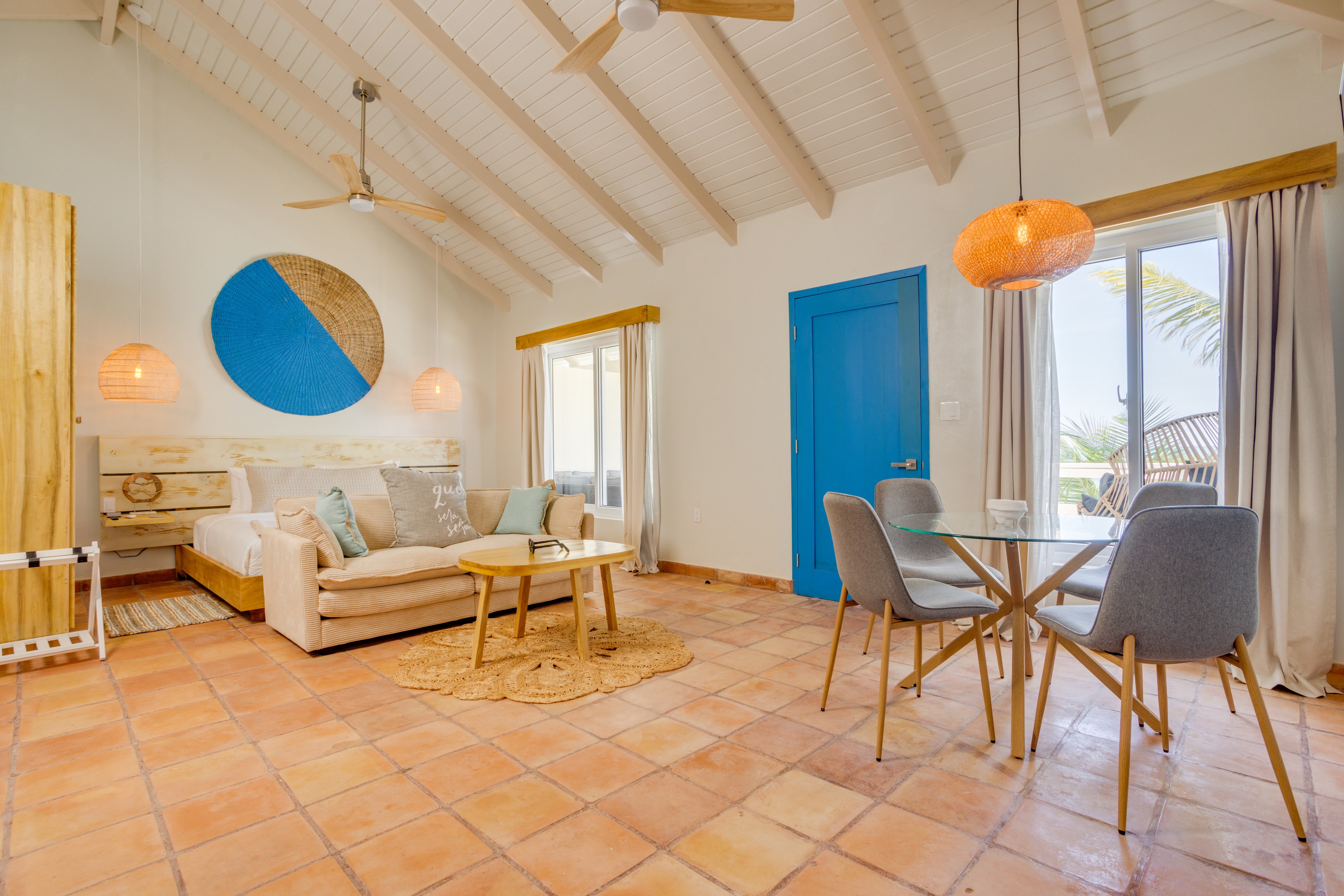 The super spacious living and sleeping area