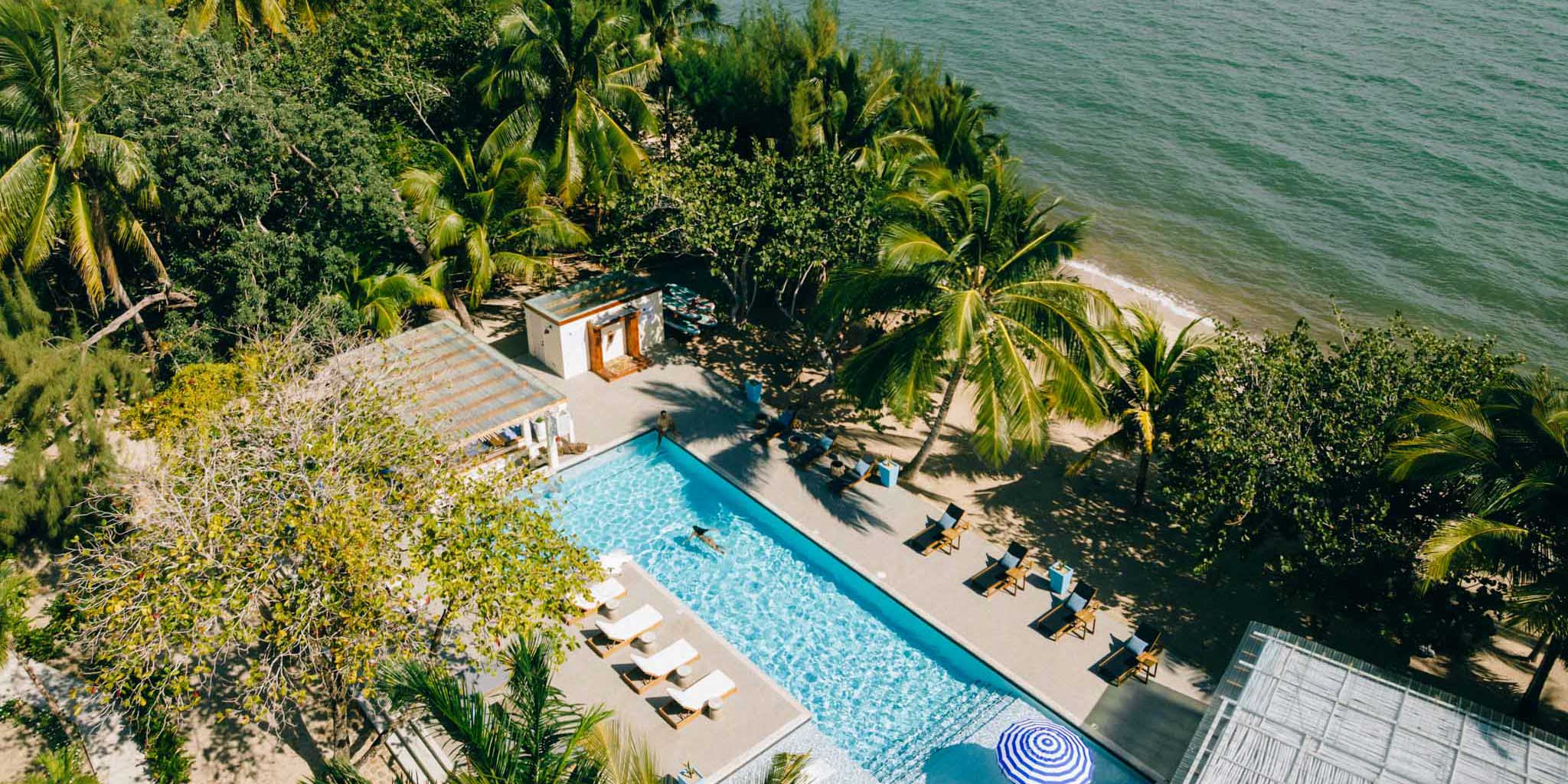 Aerial view of Blue Reef Beach Resort